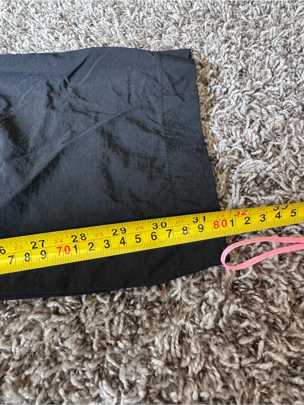 Zara Black Windbreaker Pants Pull On Straight Wide Leg 31.5 Inseam Size S - Picture 8 of 9